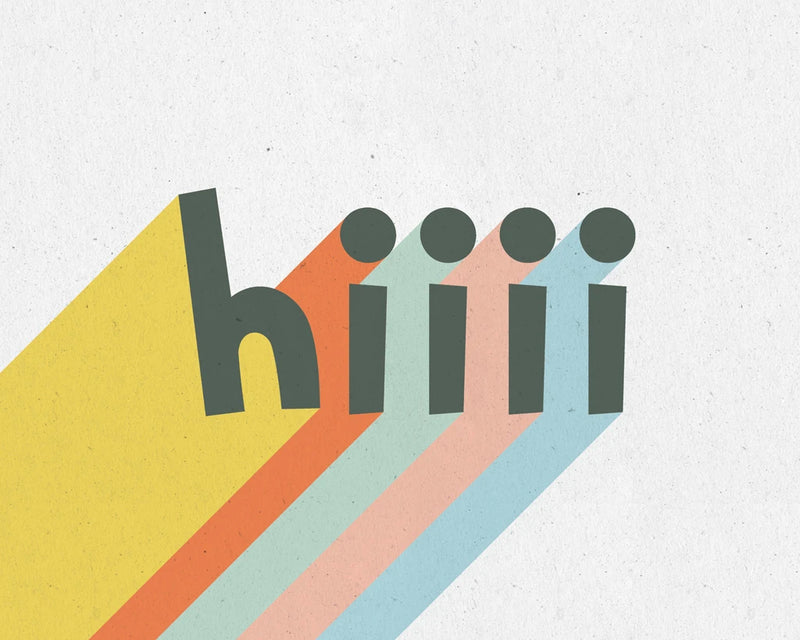 Rainbow Words VI Crop by Moira Hershey