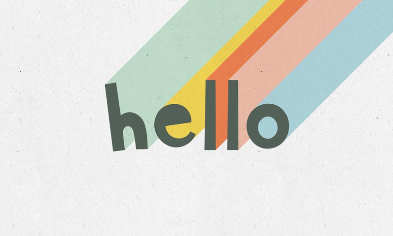 Rainbow Words VII by Moira Hershey