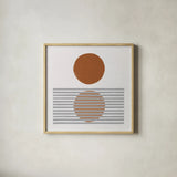 Reflection I by Moira Hershey. Shown in a natural wood glass frame for a timeless modern aesthetic. Available as an archival giclee rolled canvas, fine art paper, or poster print. SKU 63373a.