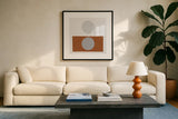 Reflection II by Moira Hershey. Displayed in a glass frame with matte in a clean modern living room. Available as an archival giclee rolled canvas, fine art paper, or poster print. SKU 63374a.