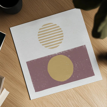 Reflection II Yellow by Moira Hershey. Shown as a detailed flat fine art print, highlighting archival giclee quality. Available as an archival giclee rolled canvas, fine art paper, or poster print. SKU 66737a.