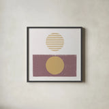 Reflection II Yellow by Moira Hershey. Shown in a sleek black glass frame for a contemporary gallery look. Available as an archival giclee rolled canvas, fine art paper, or poster print. SKU 66737a.
