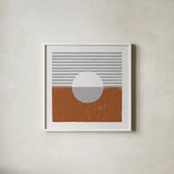 Reflection III by Moira Hershey. Shown in a crisp white glass frame for a clean and minimalist style. Available as an archival giclee rolled canvas, fine art paper, or poster print. SKU 63375a.