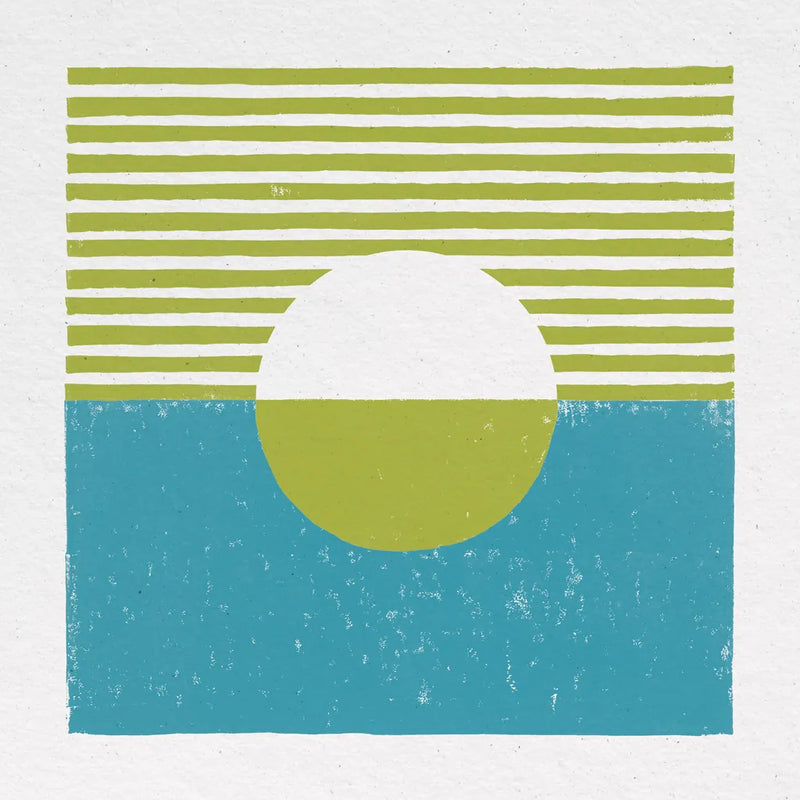 Reflection III Green by Moira Hershey. SKU 72252a. Archival Giclee Fine art print for wall decor.