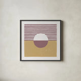 Reflection III Yellow by Moira Hershey. Shown in a sleek black glass frame for a contemporary gallery look. Available as an archival giclee rolled canvas, fine art paper, or poster print. SKU 66738a.