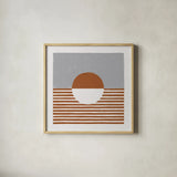 Reflection IV by Moira Hershey. Shown in a natural wood glass frame for a timeless modern aesthetic. Available as an archival giclee rolled canvas, fine art paper, or poster print. SKU 63376a.