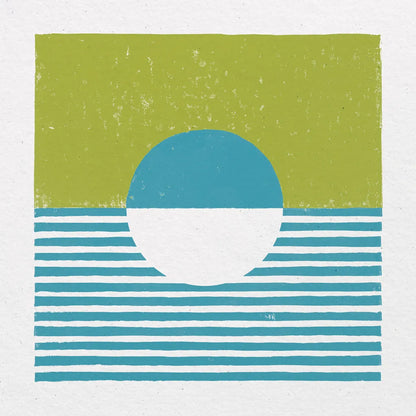 Reflection IV Green by Moira Hershey. SKU 72253a. Archival Giclee Fine art print for wall decor.