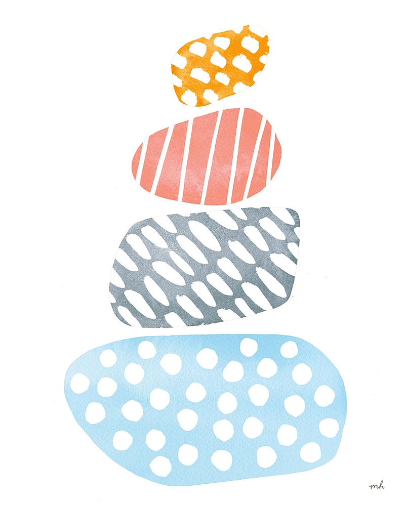 River Stones II Bright by Moira Hershey