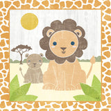 Safari Fun Lion by Moira Hershey. SKU 19925a. Archival Giclee Fine art print for wall decor.