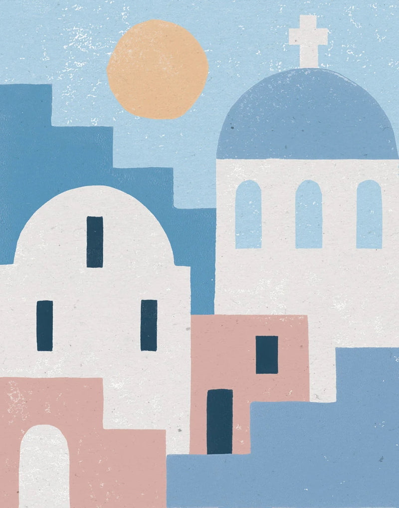 Santorini Summer I by Moira Hershey