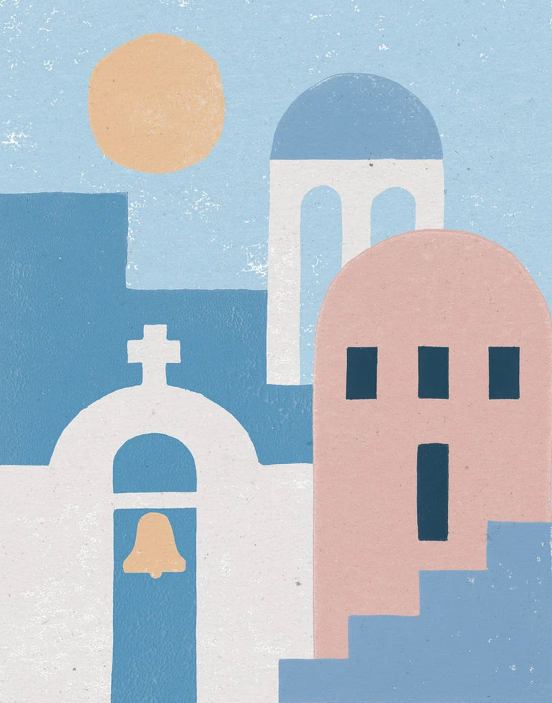 Santorini Summer II by Moira Hershey