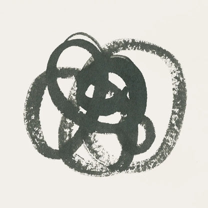 Scribbly Black I by Moira Hershey. SKU 54586a. Archival Giclee Fine art print for wall decor.