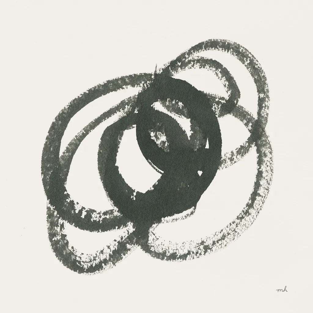 Scribbly Black IV by Moira Hershey. SKU 54589a. Archival Giclee Fine art print for wall decor.