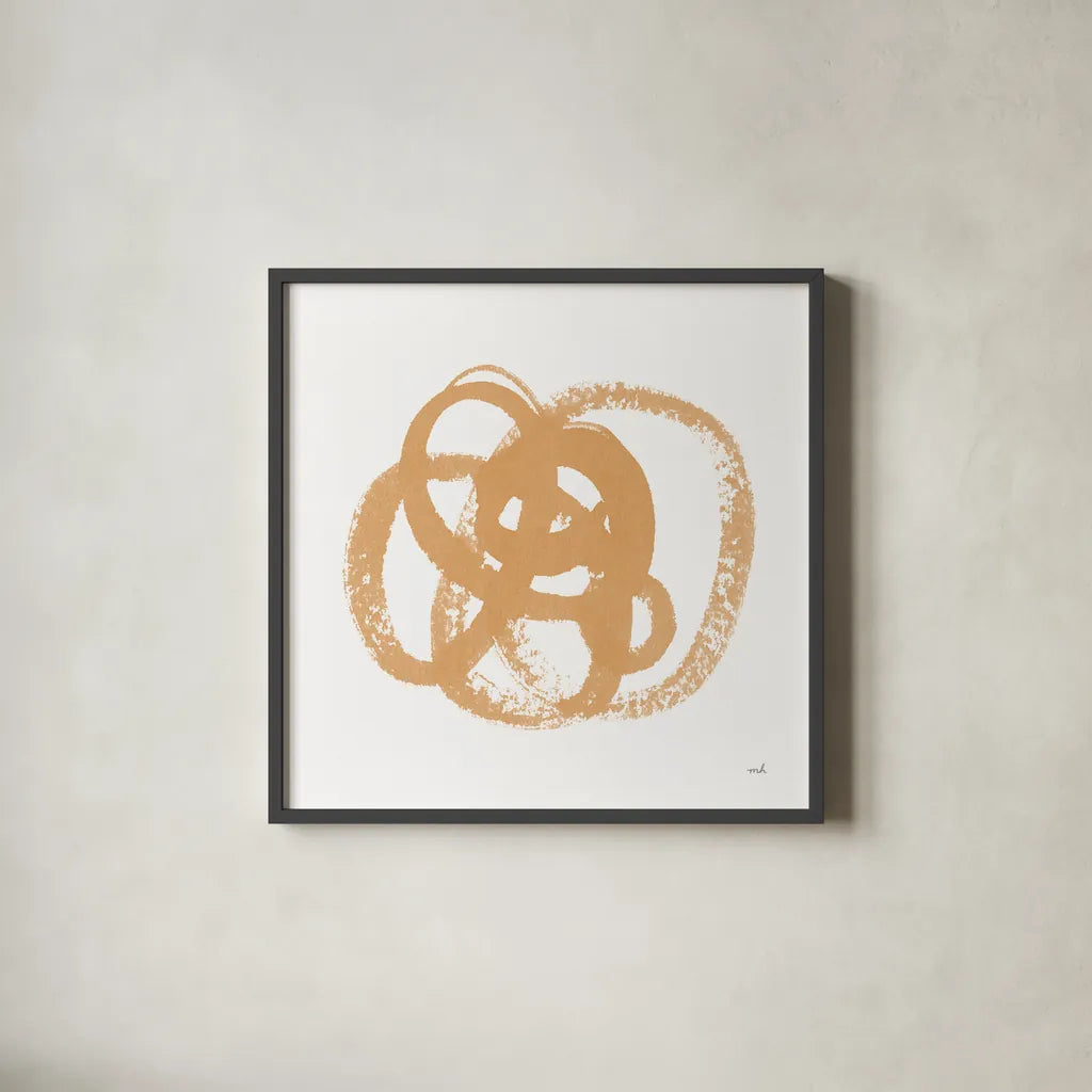 Scribbly Spring I by Moira Hershey. Shown in a sleek black glass frame for a contemporary gallery look. Available as an archival giclee rolled canvas, fine art paper, or poster print. SKU 54582a.