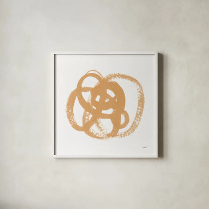 Scribbly Spring I by Moira Hershey. Shown in a crisp white glass frame for a clean and minimalist style. Available as an archival giclee rolled canvas, fine art paper, or poster print. SKU 54582a.