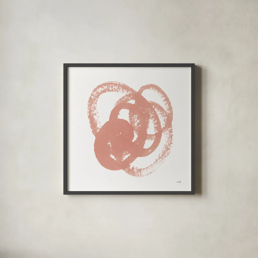 Scribbly Spring II by Moira Hershey. Shown in a sleek black glass frame for a contemporary gallery look. Available as an archival giclee rolled canvas, fine art paper, or poster print. SKU 54583a.