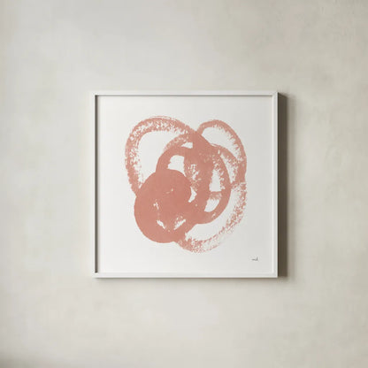 Scribbly Spring II by Moira Hershey. Shown in a crisp white glass frame for a clean and minimalist style. Available as an archival giclee rolled canvas, fine art paper, or poster print. SKU 54583a.