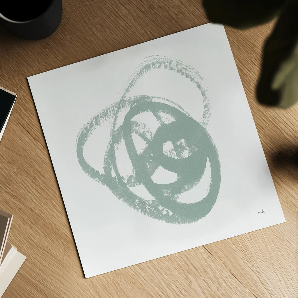 Scribbly Spring III by Moira Hershey. Shown as a detailed flat fine art print, highlighting archival giclee quality. Available as an archival giclee rolled canvas, fine art paper, or poster print. SKU 54584a.