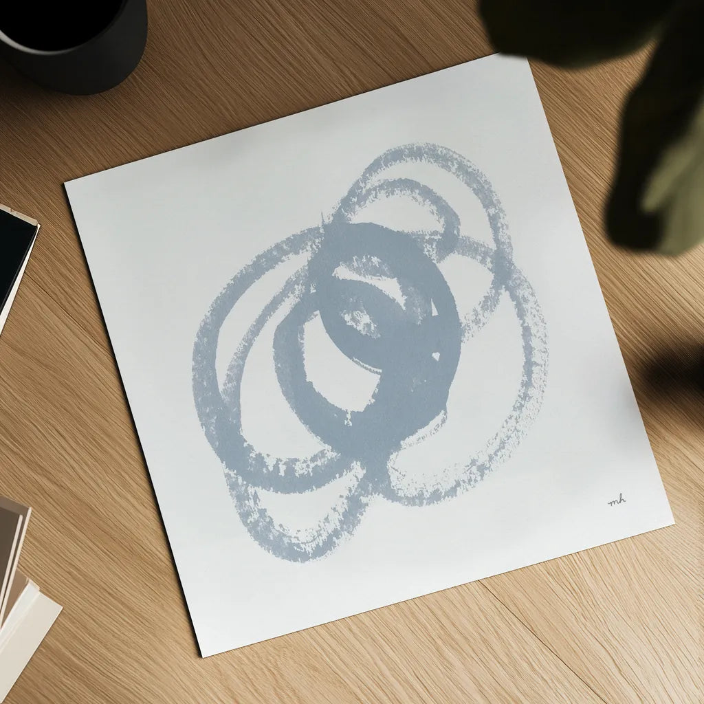 Scribbly Spring IV by Moira Hershey. Shown as a detailed flat fine art print, highlighting archival giclee quality. Available as an archival giclee rolled canvas, fine art paper, or poster print. SKU 54585a.