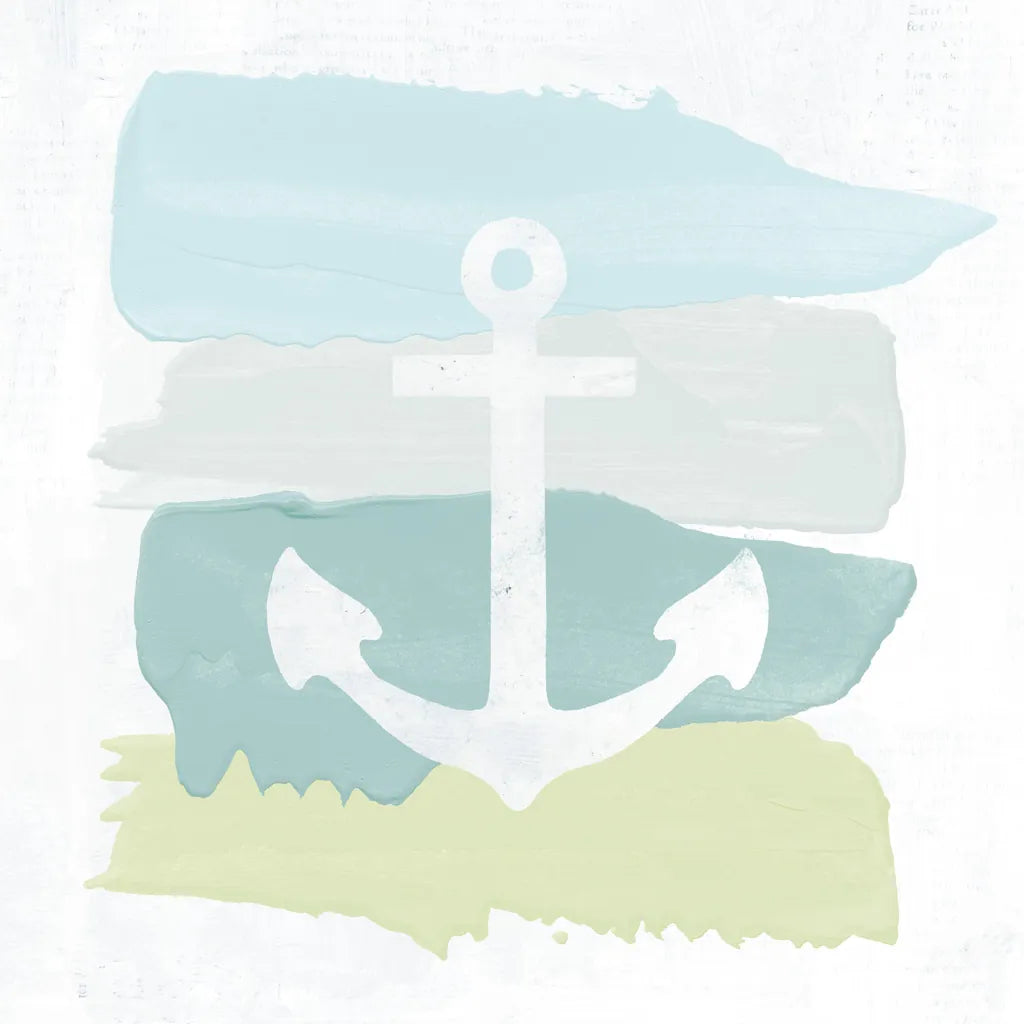Seaside Swatch Anchor by Moira Hershey. SKU 32773a. Archival Giclee Fine art print for wall decor.