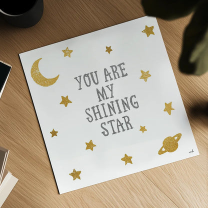 Shining Star by Moira Hershey. Shown as a detailed flat fine art print, highlighting archival giclee quality. Available as an archival giclee rolled canvas, fine art paper, or poster print. SKU 16830a.