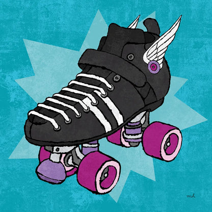 Skate Bright I by Moira Hershey. SKU 98244a. Archival Giclee Fine art print for wall decor.
