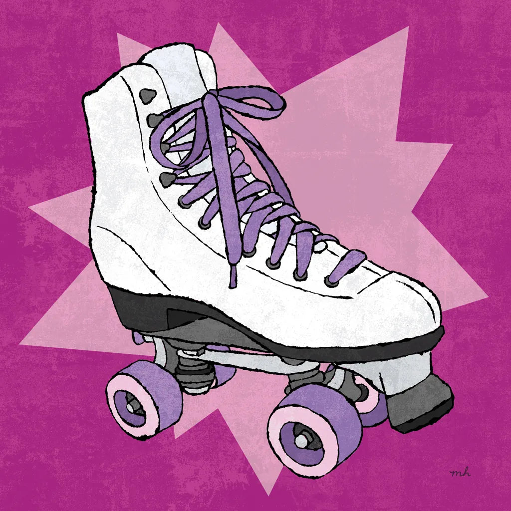 Skate Bright II by Moira Hershey. SKU 98245a. Archival Giclee Fine art print for wall decor.