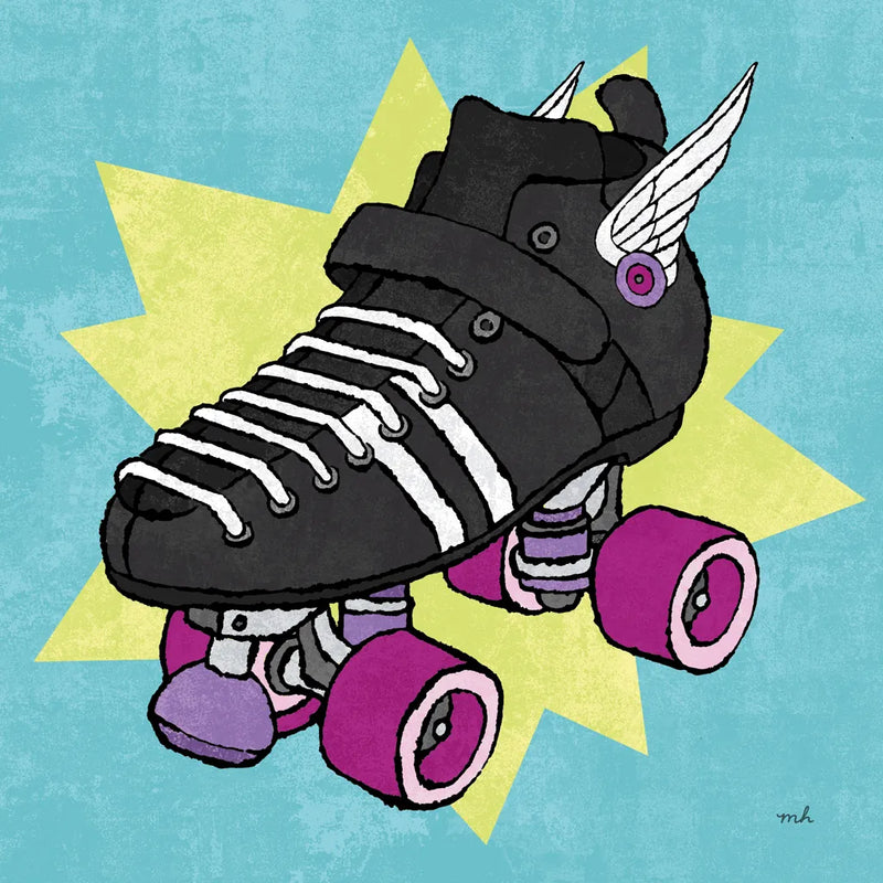 Skate I by Moira Hershey. SKU 36152a. Archival Giclee Fine art print for wall decor.