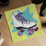 Skate II by Moira Hershey. Shown as a detailed flat fine art print, highlighting archival giclee quality. Available as an archival giclee rolled canvas, fine art paper, or poster print. SKU 36151a.
