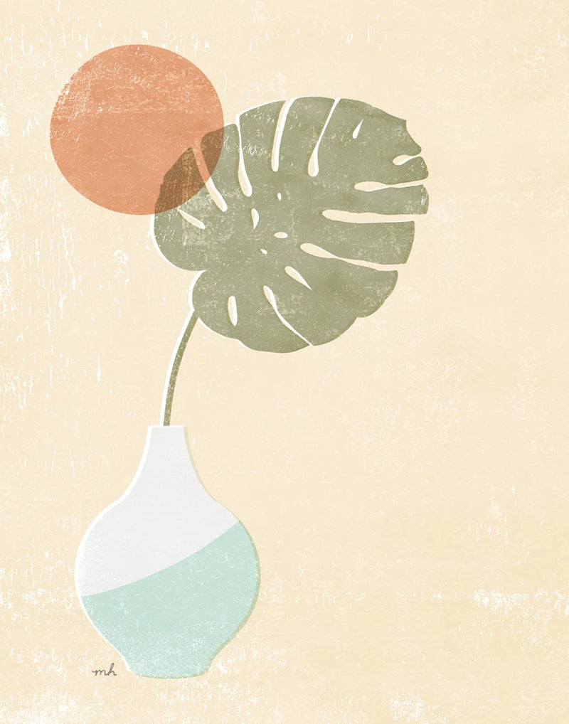 Sun Palm I Mint by Moira Hershey