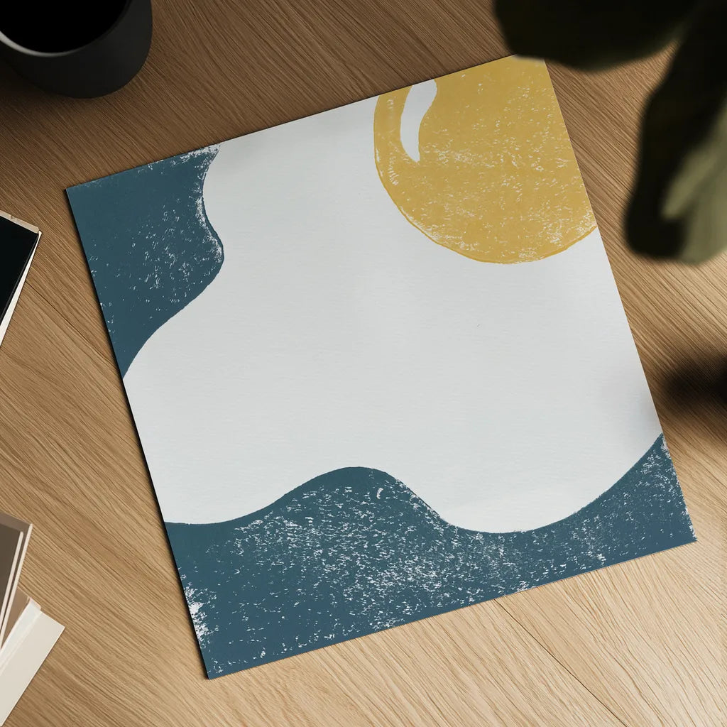 Sunny Side II by Moira Hershey. Shown as a detailed flat fine art print, highlighting archival giclee quality. Available as an archival giclee rolled canvas, fine art paper, or poster print. SKU 63367a.