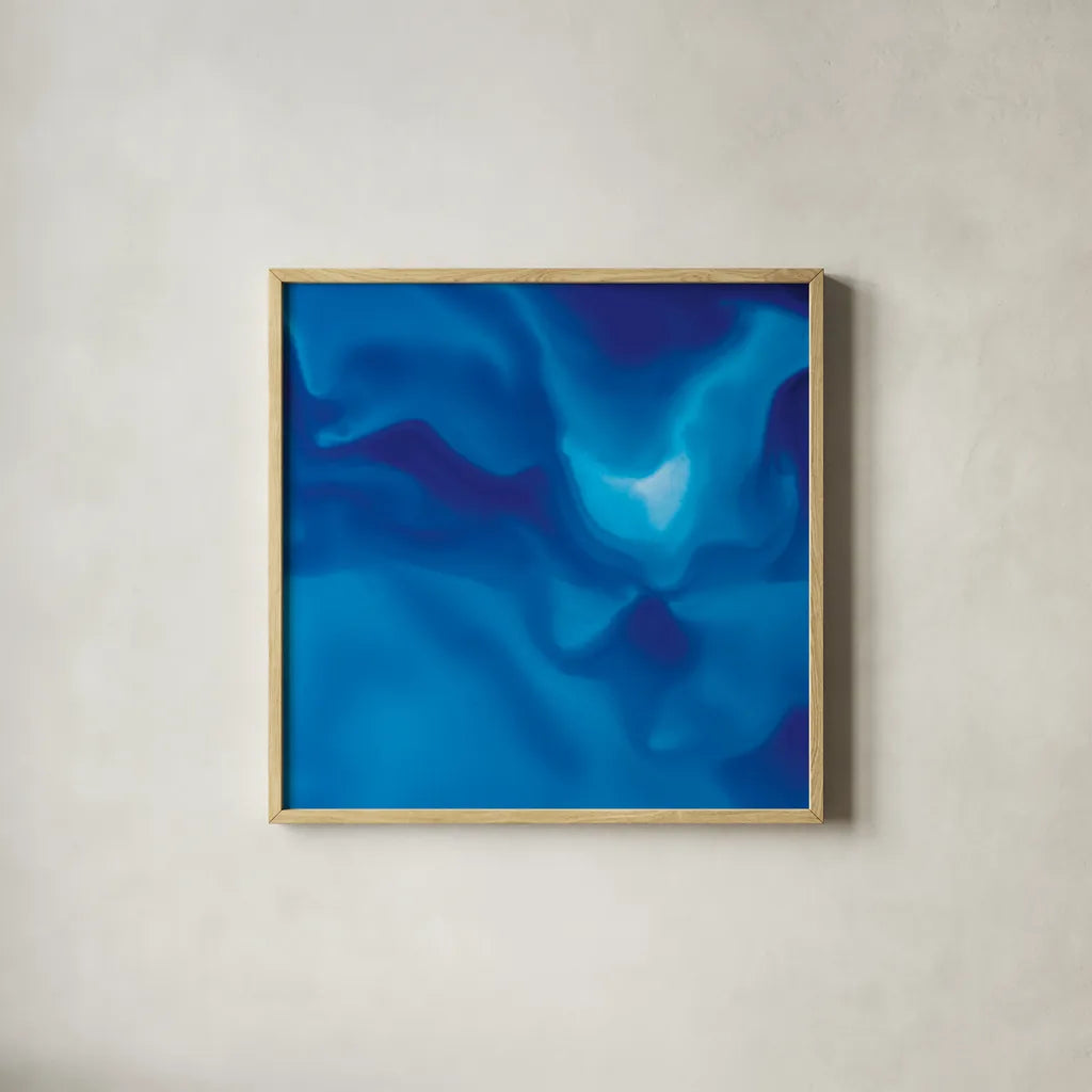 Surface by Moira Hershey. Shown in a natural wood glass frame for a timeless modern aesthetic. Available as an archival giclee rolled canvas, fine art paper, or poster print. SKU 36913a.