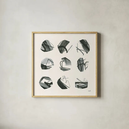 Tempest I by Moira Hershey. Shown in a natural wood glass frame for a timeless modern aesthetic. Available as an archival giclee rolled canvas, fine art paper, or poster print. SKU 56822a.