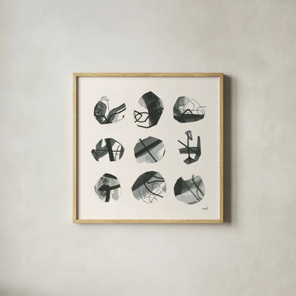 Tempest II by Moira Hershey. Shown in a natural wood glass frame for a timeless modern aesthetic. Available as an archival giclee rolled canvas, fine art paper, or poster print. SKU 56823a.