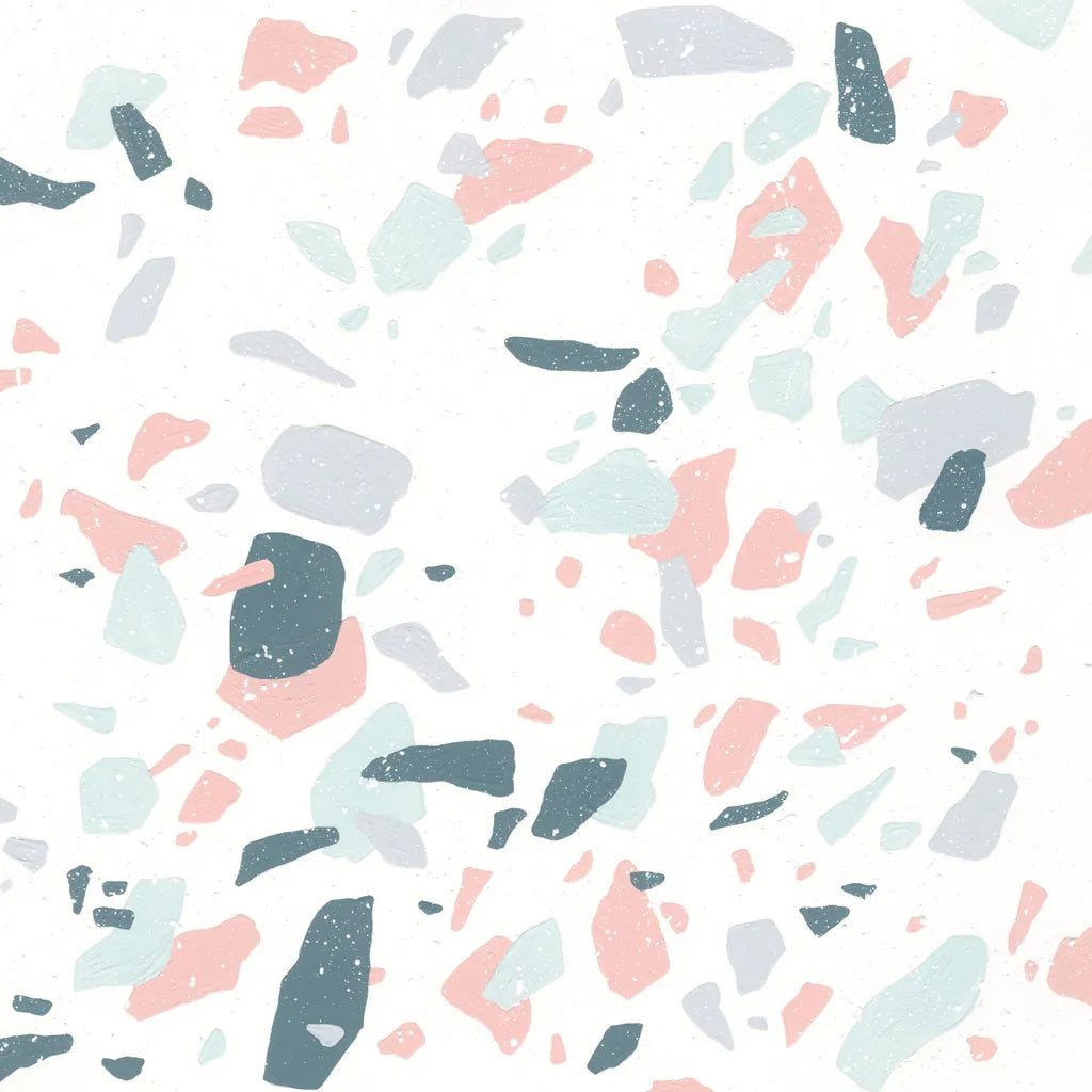 Terrazzo II by Moira Hershey. SKU 48002a. Archival Giclee Fine art print for wall decor.