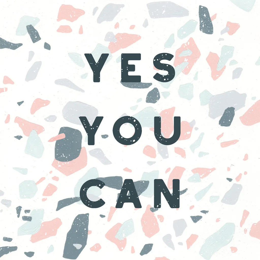 Terrazzo Inspiration II by Moira Hershey. SKU 48004a. Archival Giclee Fine art print for wall decor.