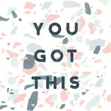 Terrazzo Inspiration II You by Moira Hershey. SKU 55141a. Archival Giclee Fine art print for wall decor.