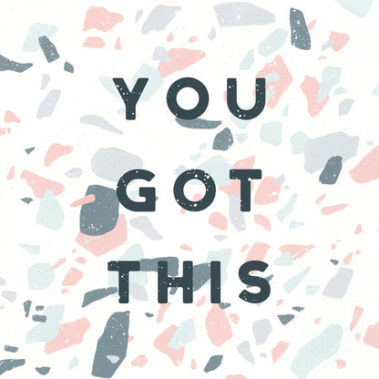 Terrazzo Inspiration II You by Moira Hershey. SKU 55141a. Archival Giclee Fine art print for wall decor.