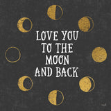 To the Moon Black by Moira Hershey. SKU 17152a. Archival Giclee Fine art print for wall decor.