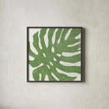 Tropical Treasures I by Moira Hershey. Shown in a sleek black glass frame for a contemporary gallery look. Available as an archival giclee rolled canvas, fine art paper, or poster print. SKU 54941a.