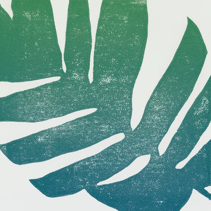 Tropical Treasures II Blue Green by Moira Hershey. SKU 56368a. Archival Giclee Fine art print for wall decor.