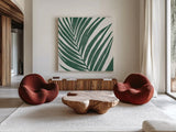 Tropical Treasures III by Moira Hershey. Shown as extra-large giant wall art in a modern living room. Available as an archival giclee rolled canvas, fine art paper, or poster print. SKU 54943a.