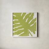 Tropical Treasures IV by Moira Hershey. Shown in a crisp white glass frame for a clean and minimalist style. Available as an archival giclee rolled canvas, fine art paper, or poster print. SKU 54944a.