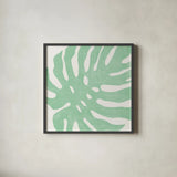 Tropical Treasures Pastel I by Moira Hershey. Shown in a sleek black glass frame for a contemporary gallery look. Available as an archival giclee rolled canvas, fine art paper, or poster print. SKU 54945a.