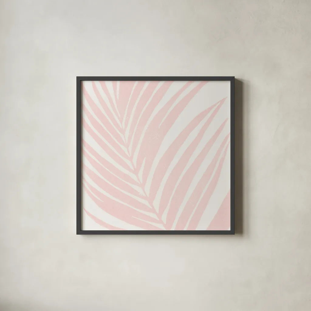 Tropical Treasures Pastel III by Moira Hershey. Shown in a sleek black glass frame for a contemporary gallery look. Available as an archival giclee rolled canvas, fine art paper, or poster print. SKU 54947a.