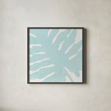 Tropical Treasures Pastel IV by Moira Hershey. Shown in a sleek black glass frame for a contemporary gallery look. Available as an archival giclee rolled canvas, fine art paper, or poster print. SKU 54948a.