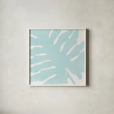 Tropical Treasures Pastel IV by Moira Hershey. Shown in a crisp white glass frame for a clean and minimalist style. Available as an archival giclee rolled canvas, fine art paper, or poster print. SKU 54948a.