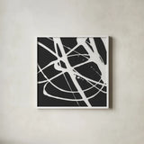 Tumbling Down I by Moira Hershey. Shown in a crisp white glass frame for a clean and minimalist style. Available as an archival giclee rolled canvas, fine art paper, or poster print. SKU 68502a.
