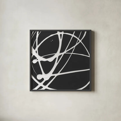 Tumbling Down III by Moira Hershey. Shown in a sleek black glass frame for a contemporary gallery look. Available as an archival giclee rolled canvas, fine art paper, or poster print. SKU 68504a.