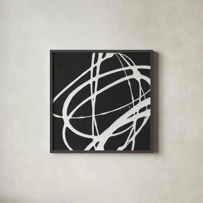Tumbling Down IV by Moira Hershey. Shown in a sleek black glass frame for a contemporary gallery look. Available as an archival giclee rolled canvas, fine art paper, or poster print. SKU 68505a.